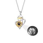 Sunflower with customized photosProjection Necklace  Pendant Jewelry nowadaysfashion