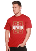 Superior Quality Men's Bamboo Viscose/Organic Cotton Short Sleeve Graphic T-Shirt Spun Bamboo