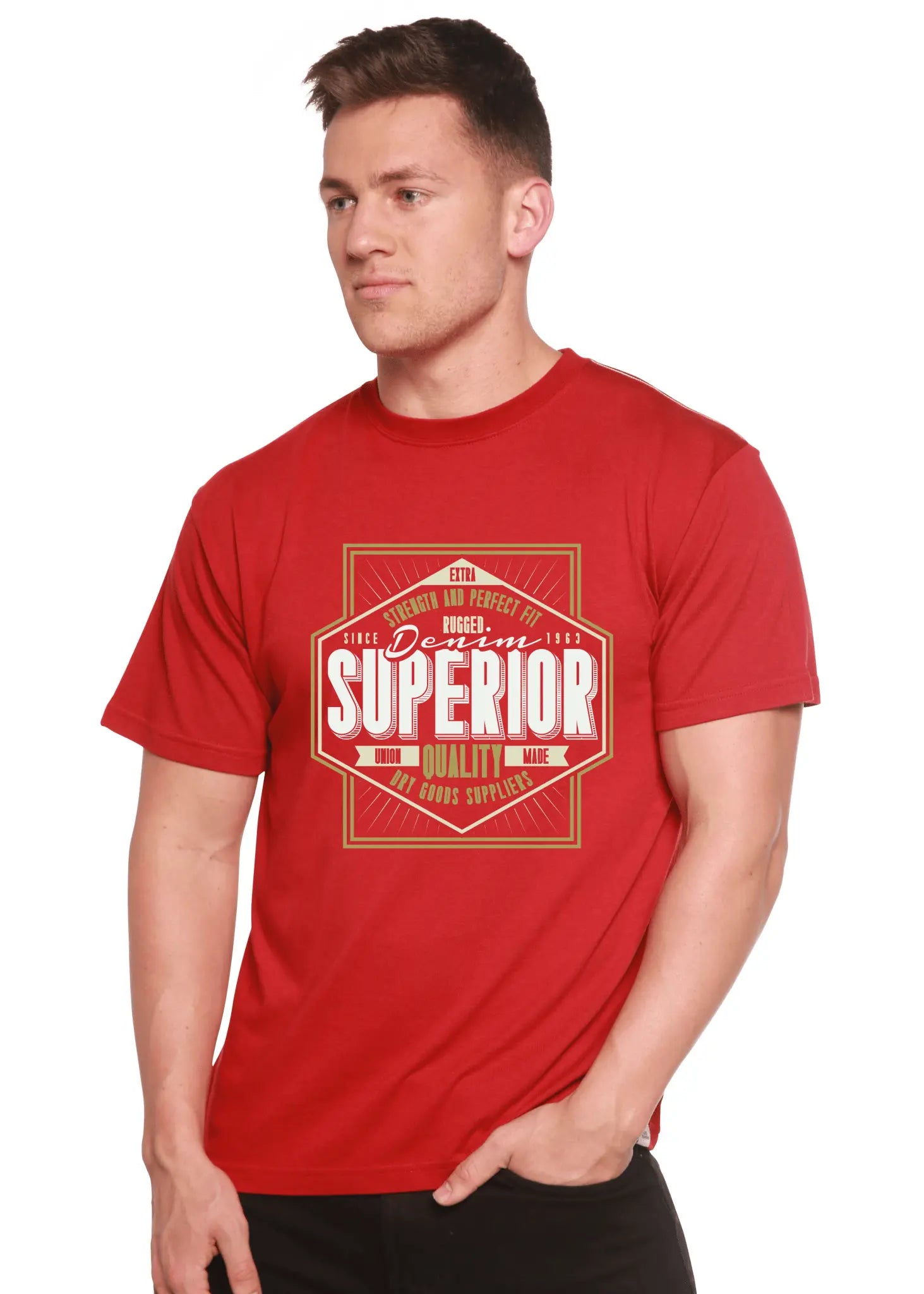 Superior Quality Men's Bamboo Viscose/Organic Cotton Short Sleeve Graphic T-Shirt - Blade & Thread
