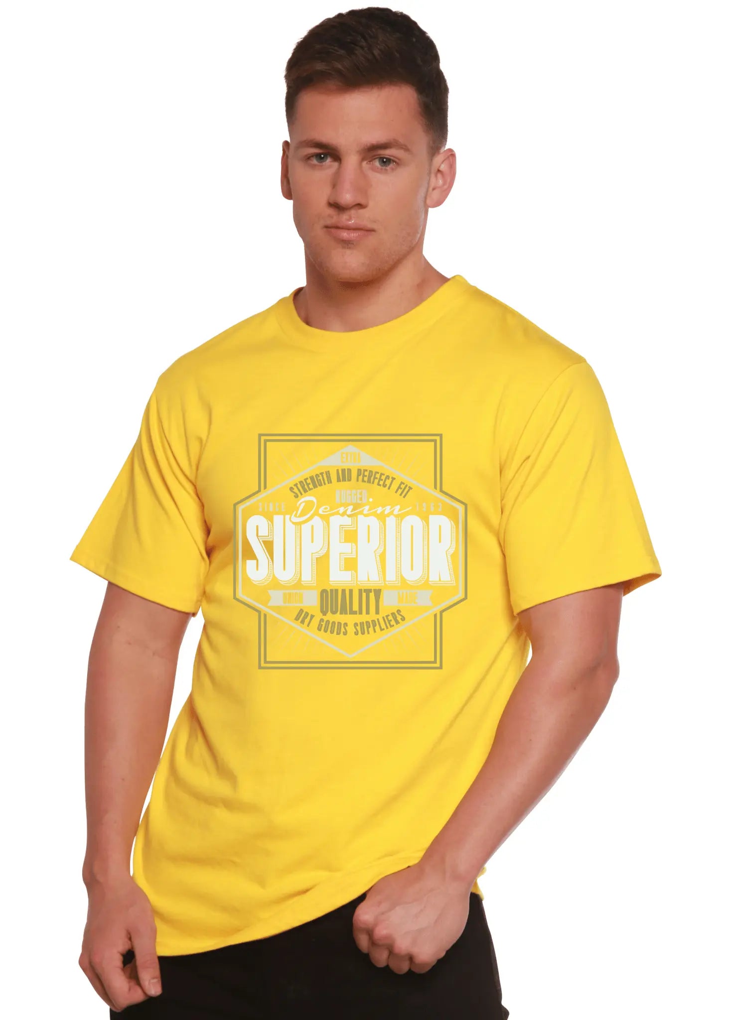 Superior Quality Men's Bamboo Viscose/Organic Cotton Short Sleeve Graphic T-Shirt - Blade & Thread