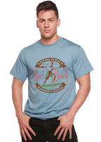 Surf Beach Men's Bamboo Viscose/Organic Cotton Short Sleeve Graphic T-Shirt Spun Bamboo