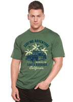 Surfing Adventure Spun Bamboo® Men's Bamboo Viscose/Organic Cotton Short Sleeve Graphic T-Shirt - Blade & Thread