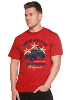 Surfing Adventure Spun Bamboo® Men's Bamboo Viscose/Organic Cotton Short Sleeve Graphic T-Shirt - Blade & Thread
