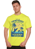 Surfing Paradis Spun Bamboo® Men's Bamboo Viscose/Organic Cotton Short Sleeve Graphic T-Shirt - Blade & Thread