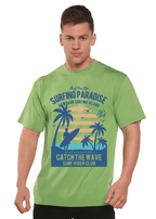 Surfing Paradis Spun Bamboo® Men's Bamboo Viscose/Organic Cotton Short Sleeve Graphic T-Shirt - Blade & Thread