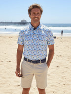 Surfs up Performance Polo White Water Life