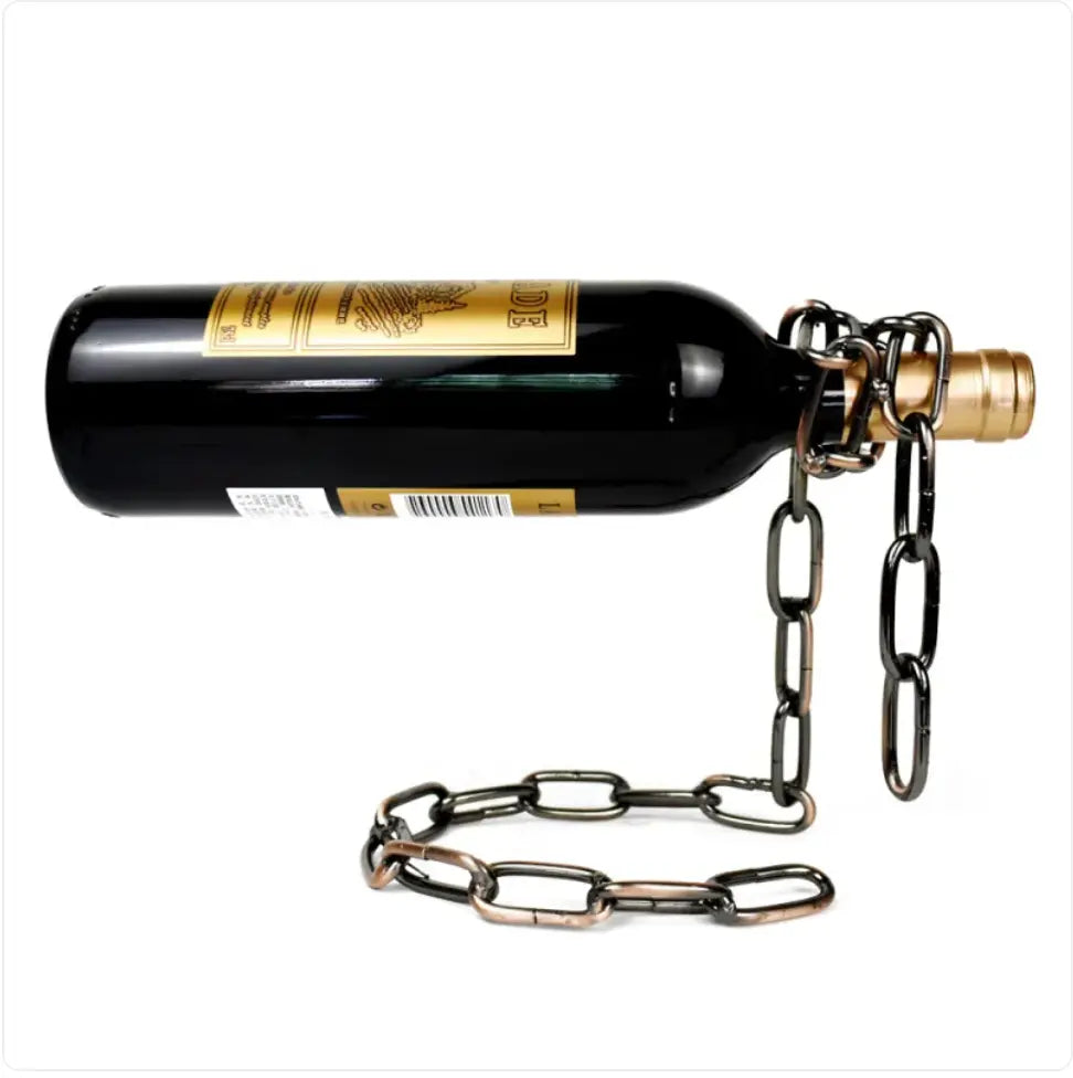 Suspension Chain Wine Rack Metal Holder - Blade & Thread