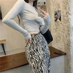 T-shirt Women Design Chest Type Crop Tops Aautumn New Skinny Long Sleeve nowadaysfashion