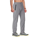 TACVASEN Outdoor Pants Men Quick Dry Straight Running Hiking Pants Elastic Lightweight Yoga Fitness Exercise Sweatpants Joggers TACVASEN Official Store