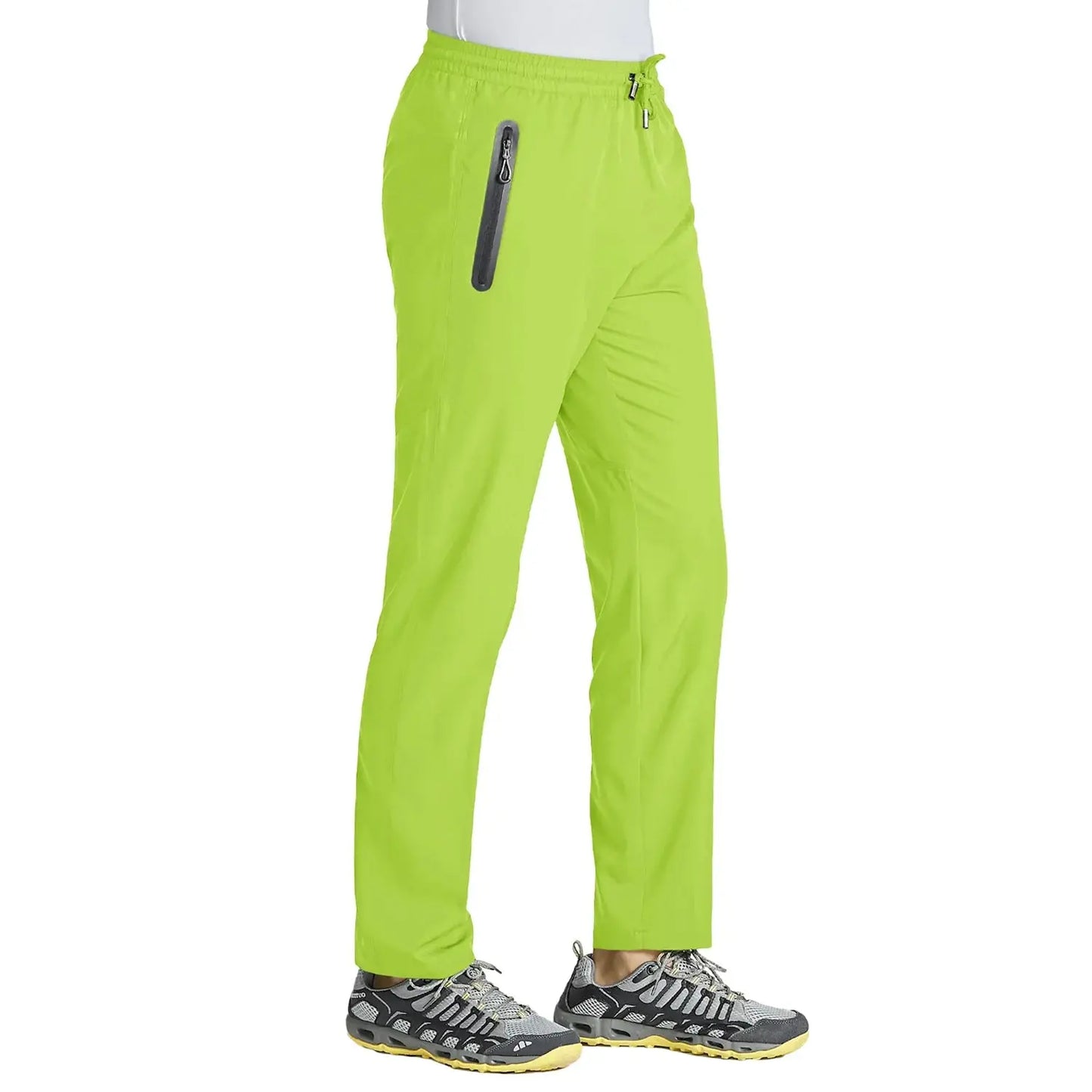 TACVASEN Outdoor Pants Men Quick Dry Straight Running Hiking Pants Elastic Lightweight Yoga Fitness Exercise Sweatpants Joggers TACVASEN Official Store