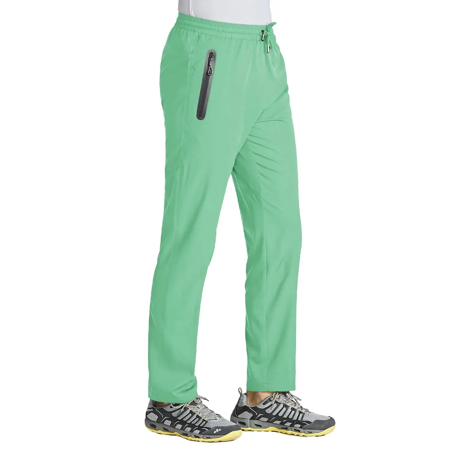 TACVASEN Outdoor Pants Men Quick Dry Straight Running Hiking Pants Elastic Lightweight Yoga Fitness Exercise Sweatpants Joggers TACVASEN Official Store