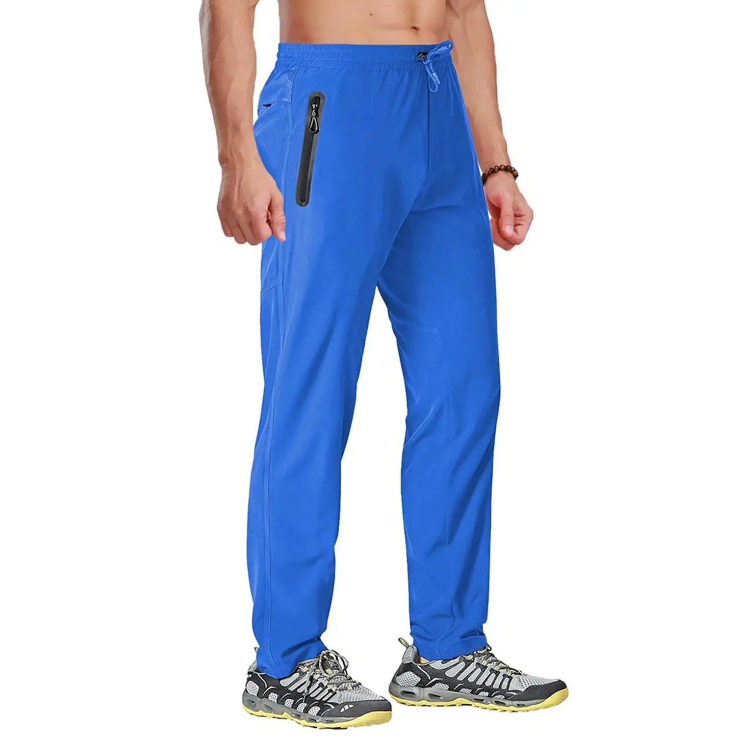TACVASEN Outdoor Pants Men Quick Dry Straight Running Hiking Pants Elastic Lightweight Yoga Fitness Exercise Sweatpants Joggers TACVASEN Official Store