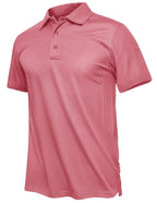 TACVASEN Summer Polo Tee Shirts Men's Short Sleeve Quick Dry T-shirt Breathable Work Shirt Fishing Hiking Golf Polos Top Man TACVASEN Official Store