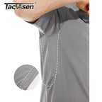 TACVASEN Summer Polo Tee Shirts Men's Short Sleeve Quick Dry T-shirt Breathable Work Shirt Fishing Hiking Golf Polos Top Man TACVASEN Official Store