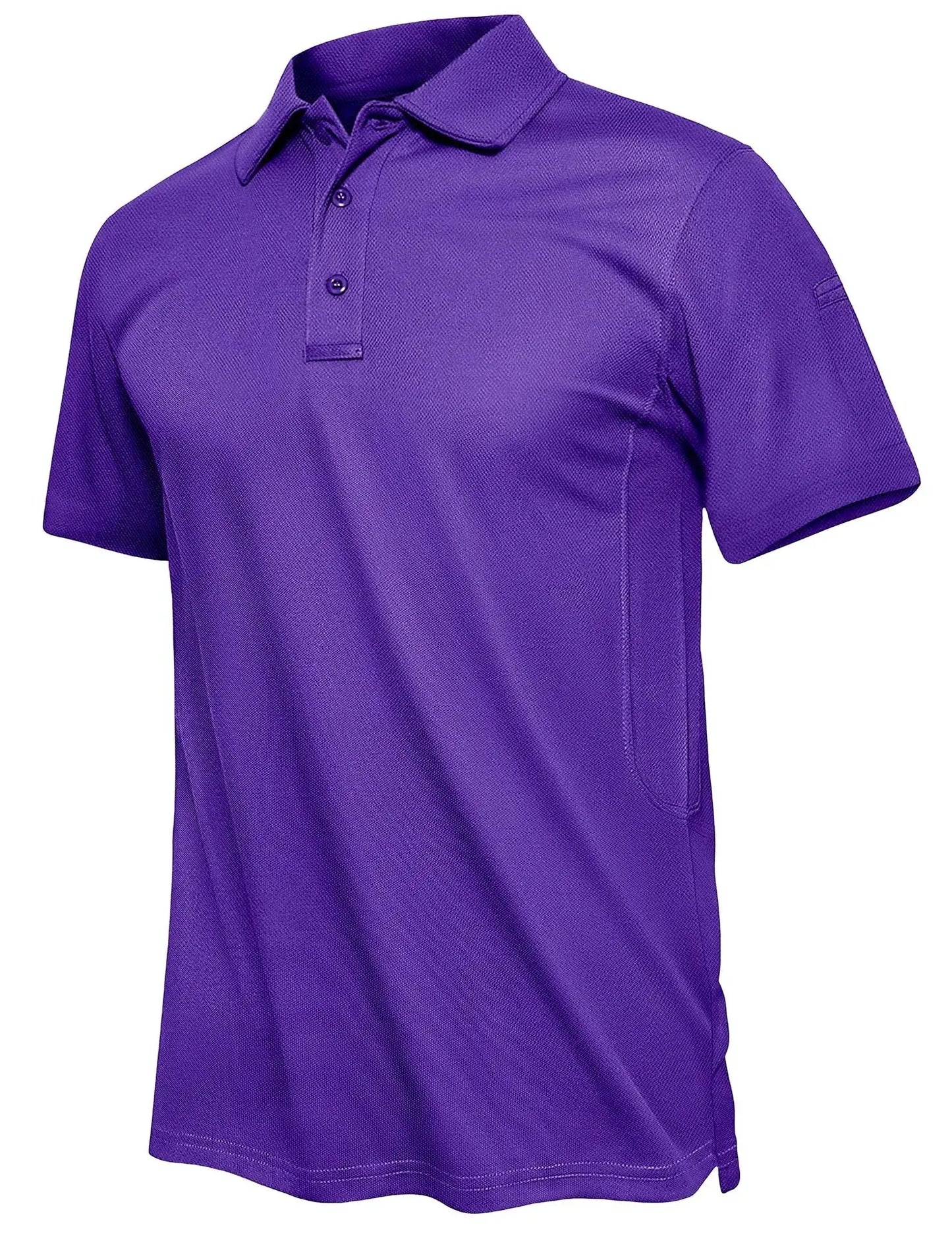 TACVASEN Summer Polo Tee Shirts Men's Short Sleeve Quick Dry T-shirt Breathable Work Shirt Fishing Hiking Golf Polos Top Man TACVASEN Official Store