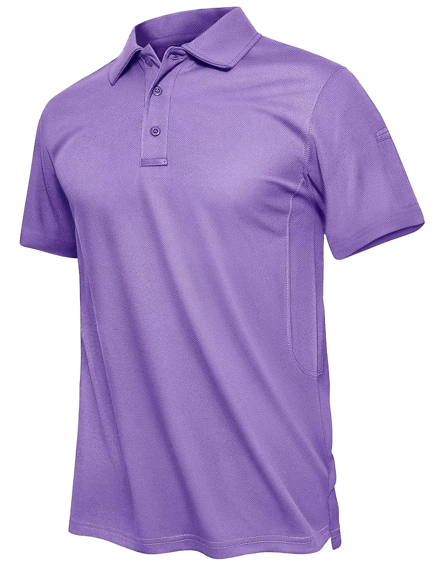 TACVASEN Summer Polo Tee Shirts Men's Short Sleeve Quick Dry T-shirt Breathable Work Shirt Fishing Hiking Golf Polos Top Man TACVASEN Official Store