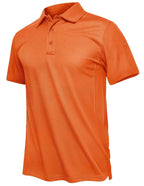 TACVASEN Summer Polo Tee Shirts Men's Short Sleeve Quick Dry T-shirt Breathable Work Shirt Fishing Hiking Golf Polos Top Man TACVASEN Official Store