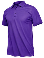 TACVASEN Summer Polo Tee Shirts Men's Short Sleeve Quick Dry T-shirt Breathable Work Shirt Fishing Hiking Golf Polos Top Man TACVASEN Official Store