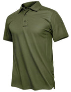 TACVASEN Summer Polo Tee Shirts Men's Short Sleeve Quick Dry T-shirt Breathable Work Shirt Fishing Hiking Golf Polos Top Man TACVASEN Official Store
