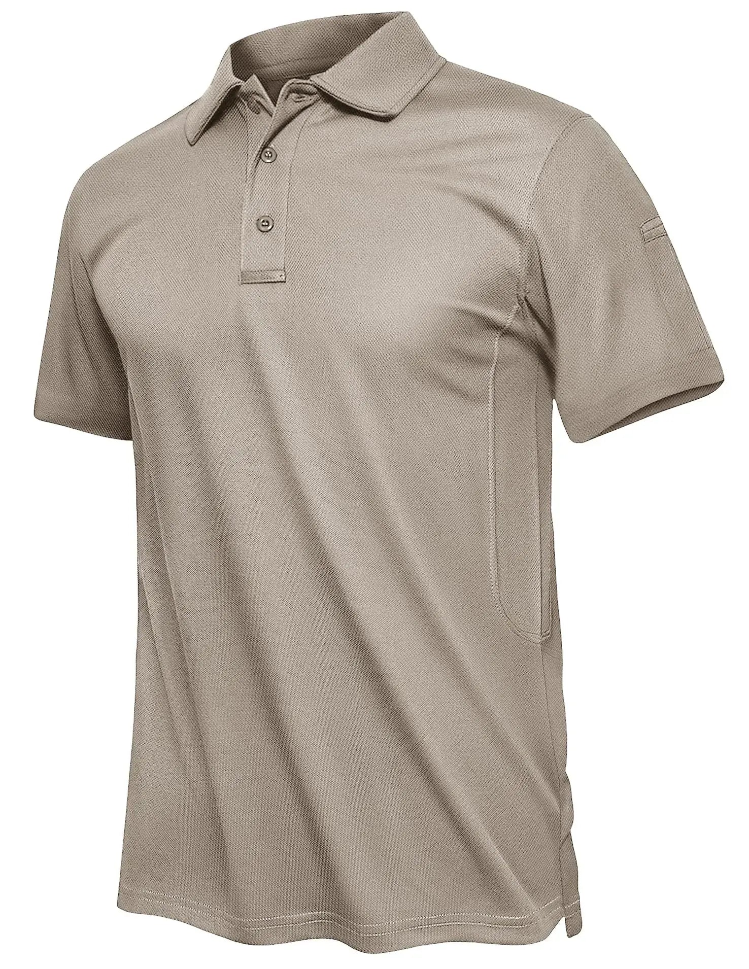 TACVASEN Summer Polo Tee Shirts Men's Short Sleeve Quick Dry T-shirt Breathable Work Shirt Fishing Hiking Golf Polos Top Man TACVASEN Official Store