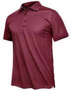 TACVASEN Summer Polo Tee Shirts Men's Short Sleeve Quick Dry T-shirt Breathable Work Shirt Fishing Hiking Golf Polos Top Man TACVASEN Official Store