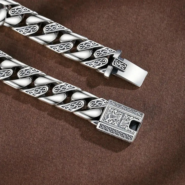 Tang grass pattern punk bare bracelet nowadaysfashion