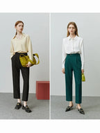 Tapered Nine-point Pant Women All-match Straight Loose Casual Female Suit Pants nowadaysfashion