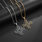 Templar Pendant Men's Medieval Jerusalem Crusader Cross Necklace nowadaysfashion
