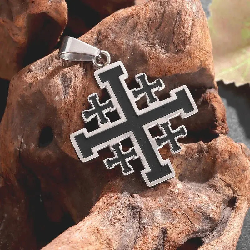 Templar Pendant Men's Medieval Jerusalem Crusader Cross Necklace nowadaysfashion