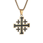 Templar Pendant Men's Medieval Jerusalem Crusader Cross Necklace nowadaysfashion