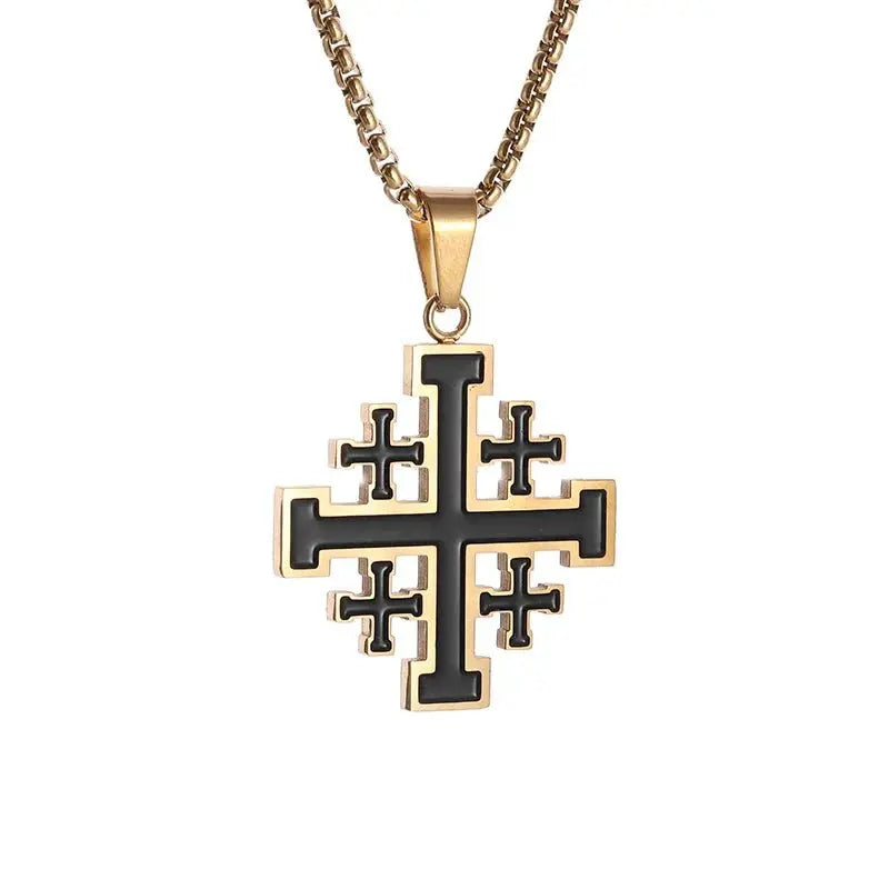 Templar Pendant Men's Medieval Jerusalem Crusader Cross Necklace nowadaysfashion