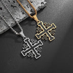 Templar Pendant Men's Medieval Jerusalem Crusader Cross Necklace nowadaysfashion