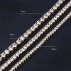 Tennis Chain Chain Copper Inlaid Zircon Row Necklace nowadaysfashion