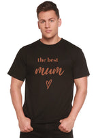 The Best Mum Unisex Bamboo Viscose/Organic Cotton Short Sleeve Graphic T-Shirt Spun Bamboo