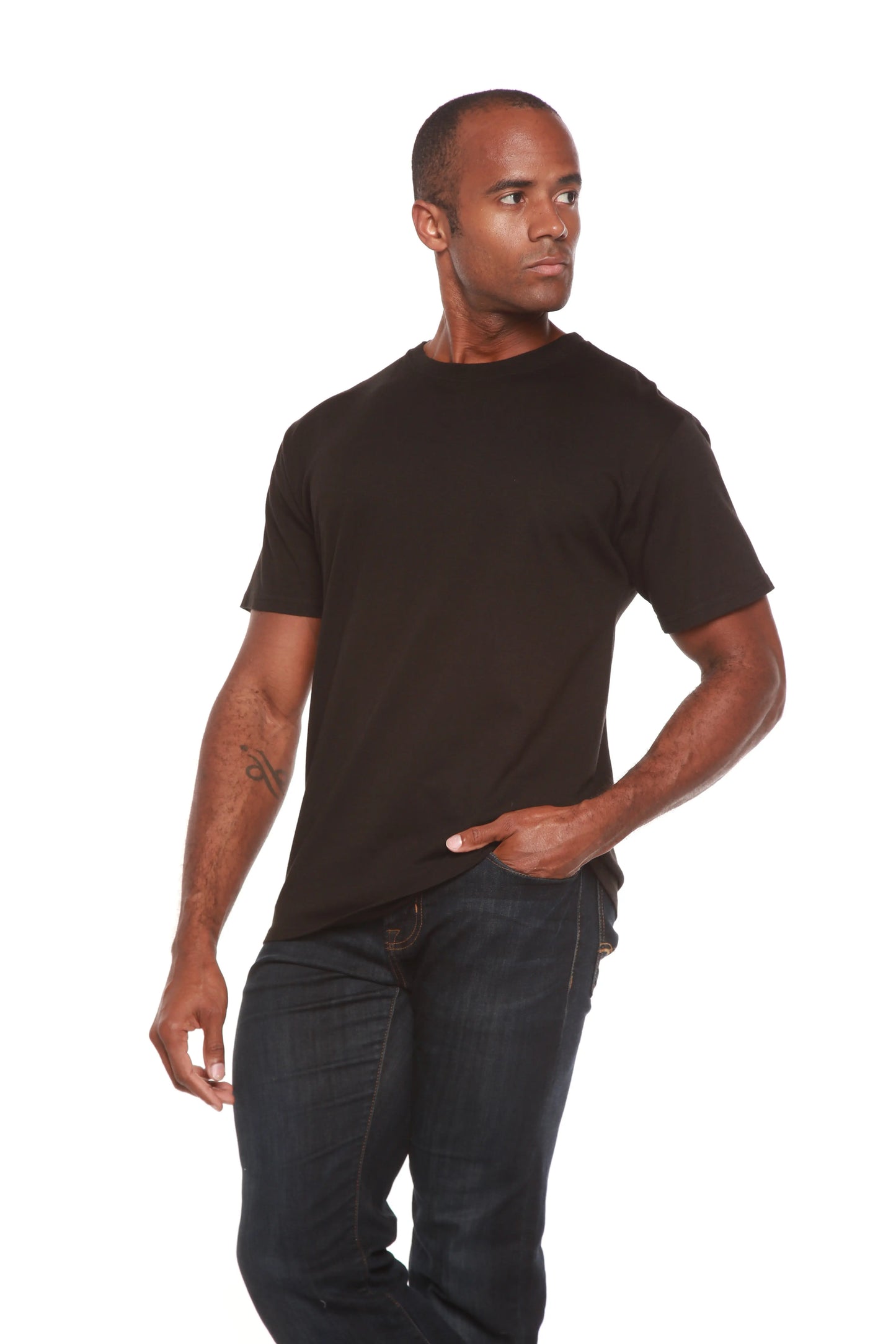 The Original Men's Bamboo Viscose/Organic Cotton Short Sleeve T-Shirt - Classic Cut Spun Bamboo