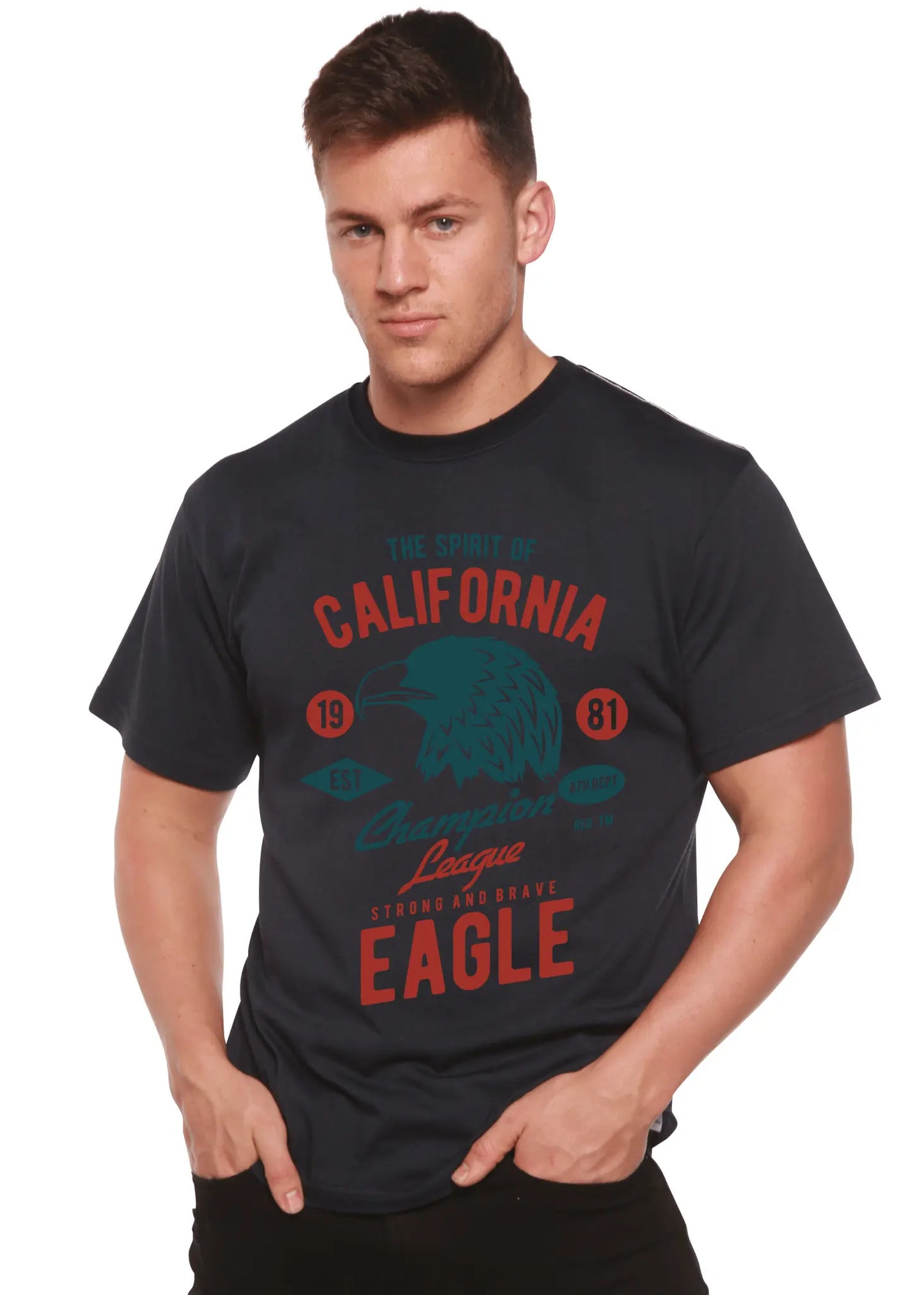 The Spirit of Spun Bamboo® Men's Bamboo Viscose/Organic Cotton Short Sleeve Graphic T-Shirt - Blade & Thread