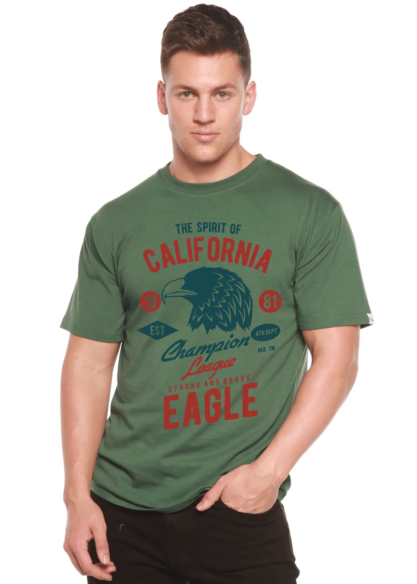 The Spirit of Spun Bamboo® Men's Bamboo Viscose/Organic Cotton Short Sleeve Graphic T-Shirt - Blade & Thread