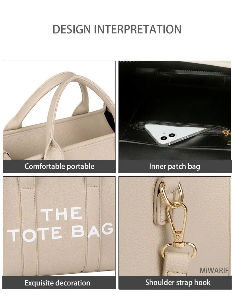 The Traveler Tote bag For Female Handbag Crossbody Leisure Large Bag PU - Blade & Thread