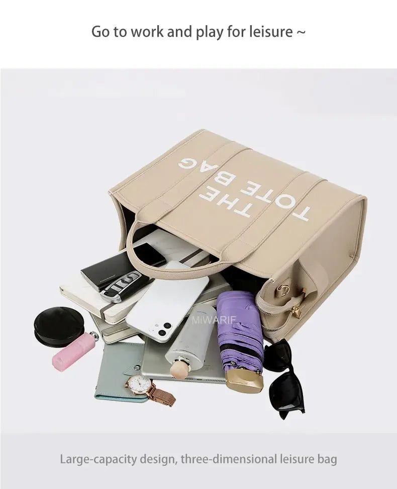 The Traveler Tote bag For Female Handbag Crossbody Leisure Large Bag PU - Blade & Thread