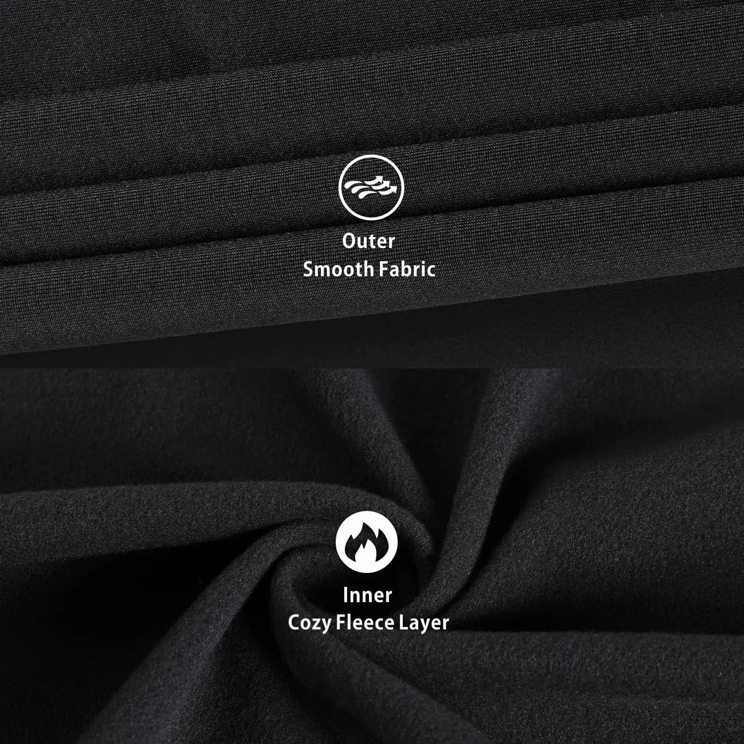 Thermal Underwear for Men Long Johns Fleece Lined Winter Warm Base Layer Set Bottom Top for Cold Weather Blade & Thread
