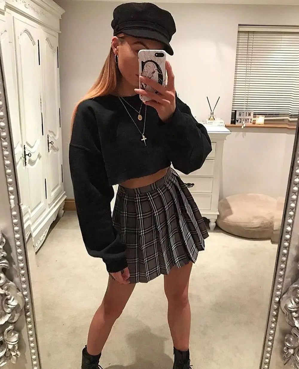 Thick Cotton Women Sweatshirt Hoodie Casual Loose Long Sleeve Streetwear Crop Pullover - Blade & Thread