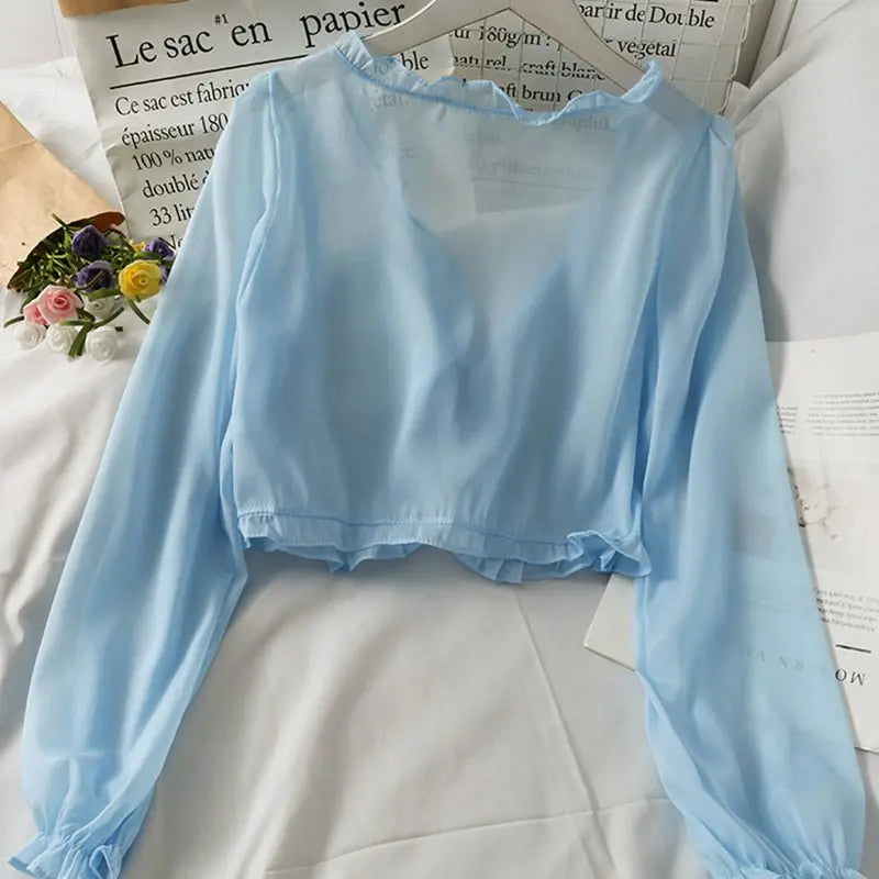 Thin Coat Casual Lace Bow Summer Sun Protection Female Cardigan Shirt Clothing Tops - Blade & Thread