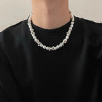 Thorn splicing pearl necklace nowadaysfashion