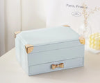 Three-layer jewelry box large-capacity flip storage box nowadaysfashion