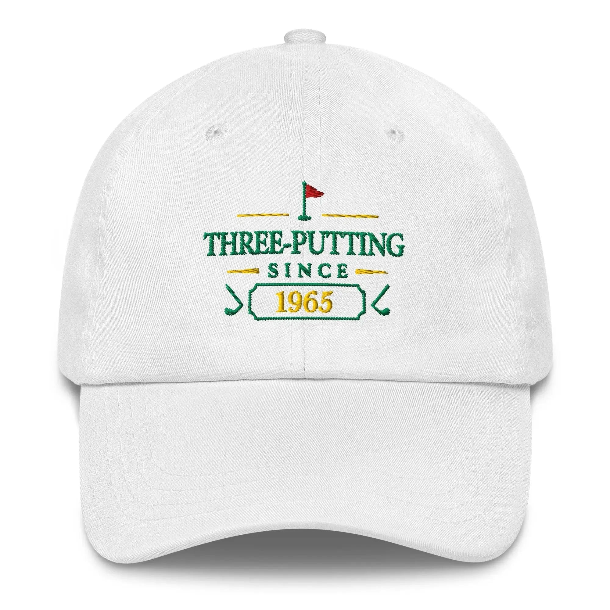 Three-Putting Since "Year" - Custom Dad hat Golfer Paradise