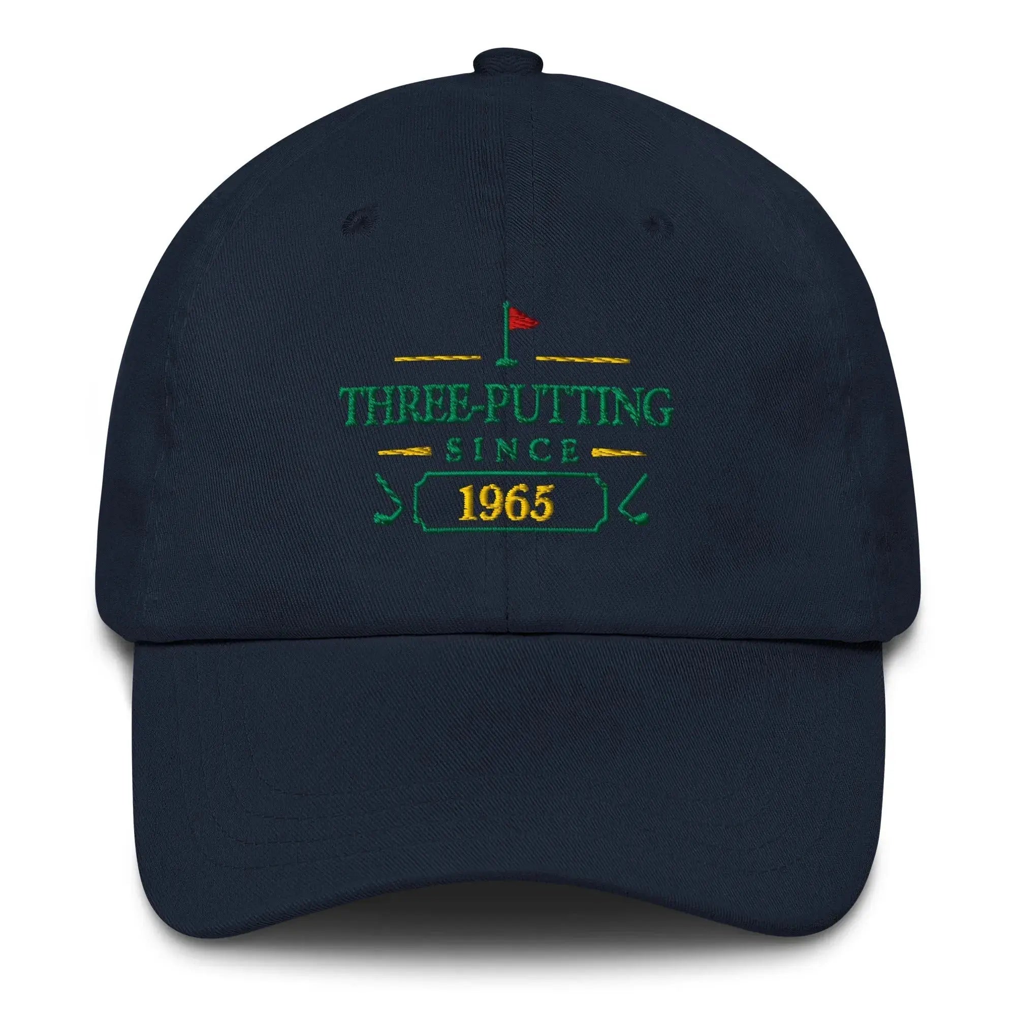 Three-Putting Since "Year" - Custom Dad hat Golfer Paradise