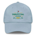 Three-Putting Since "Year" - Custom Dad hat Golfer Paradise