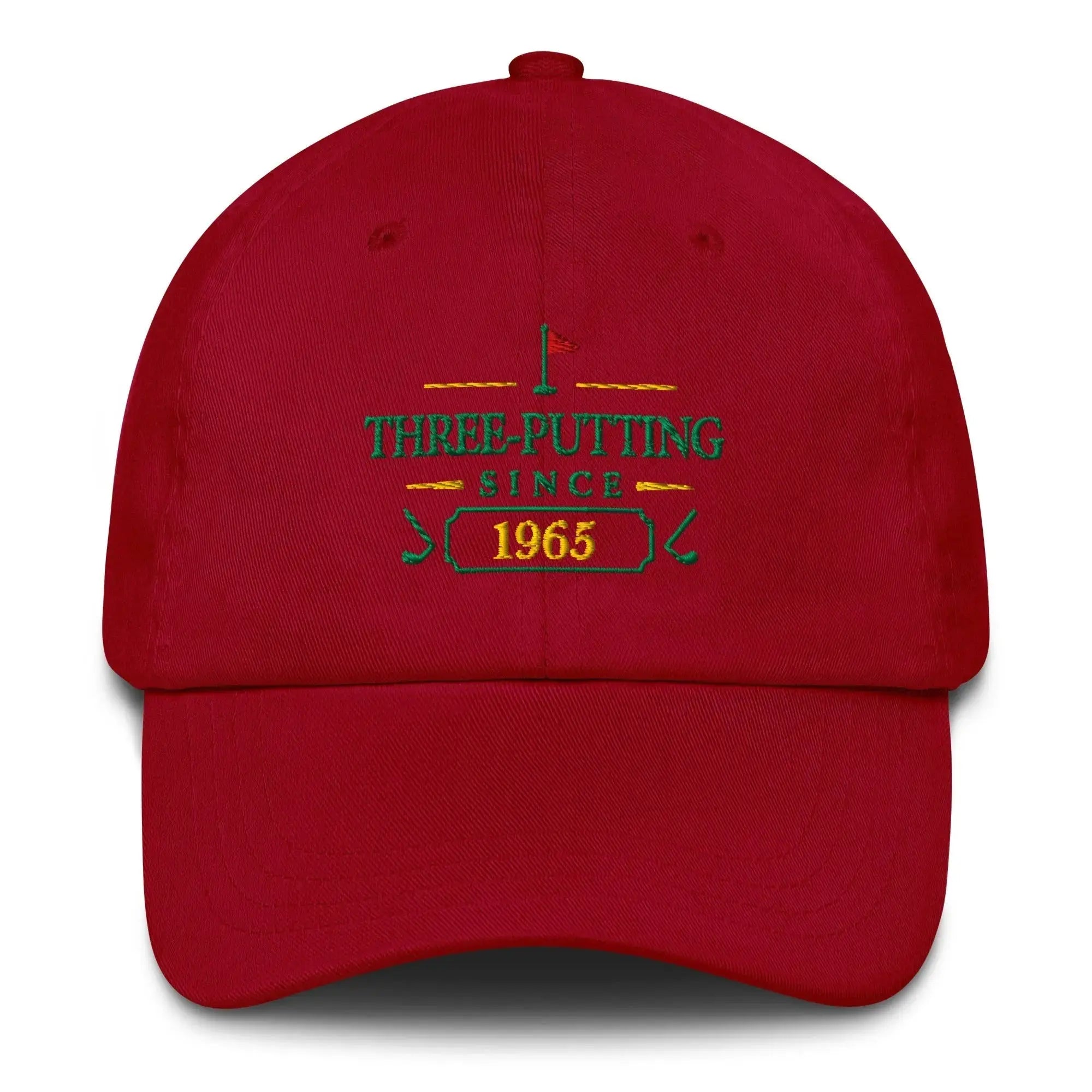 Three-Putting Since "Year" - Custom Dad hat Golfer Paradise