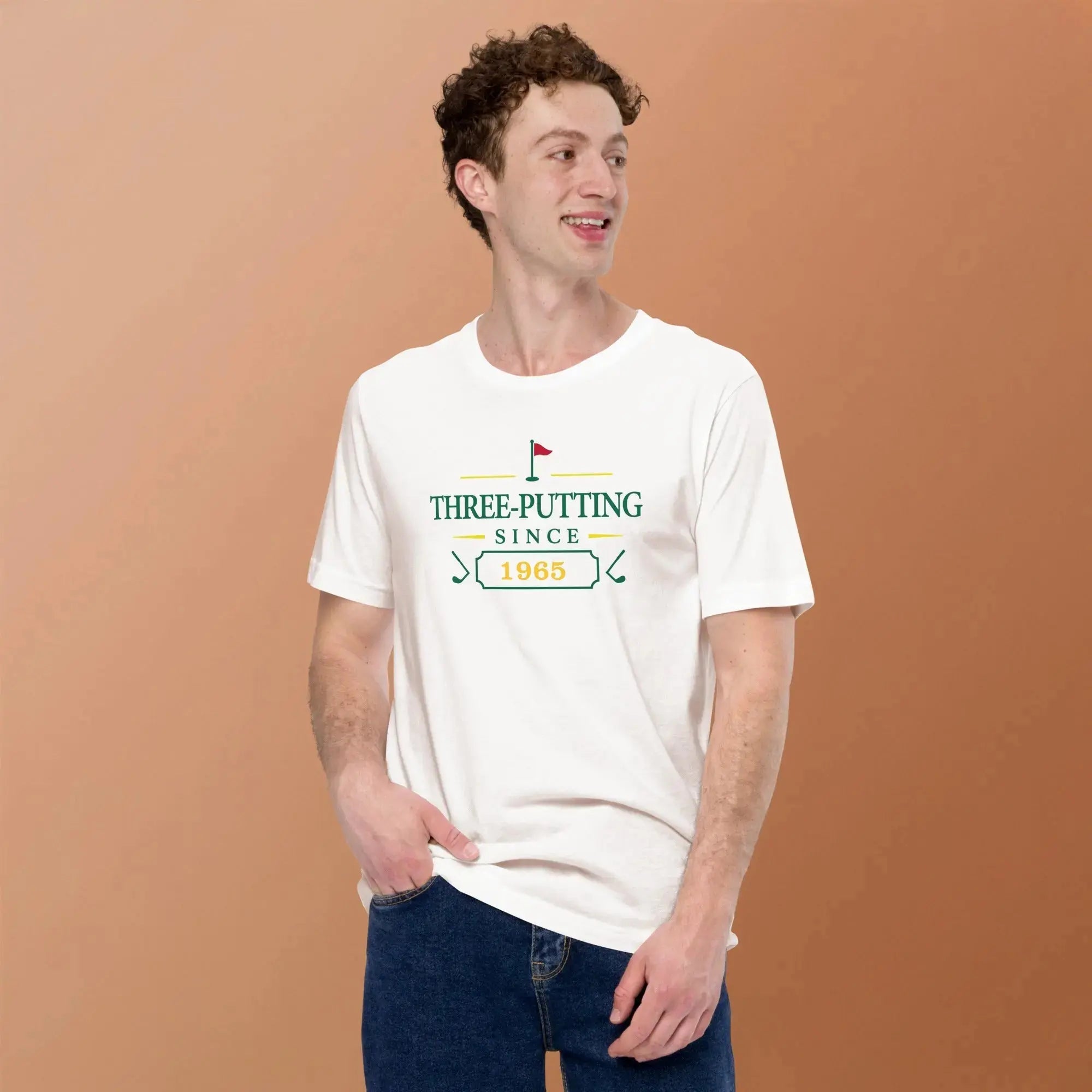 Three Putting Since "Year" - Custom T-shirt Golfer Paradise