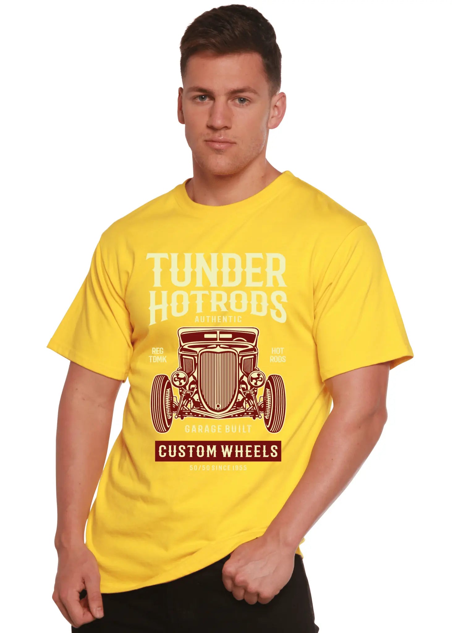 Thunder Hot Spun Bamboo® Men's Bamboo Viscose/Organic Cotton Short Sleeve Graphic T-Shirt - Blade & Thread